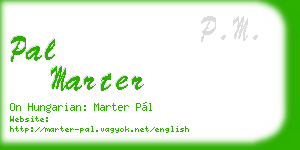 pal marter business card